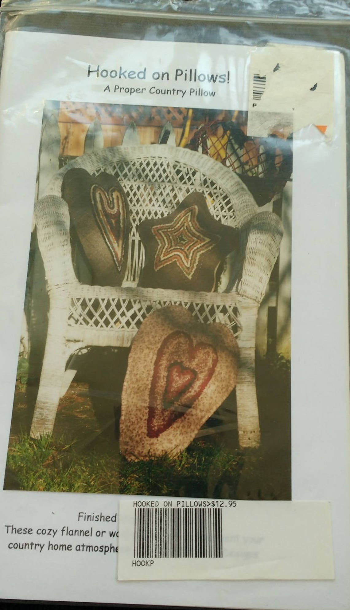 Hooked on Pillows Rug Hooking Pillow Pattern Etsy