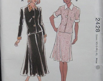Kwik Sew Top Skirt Pattern 2428
