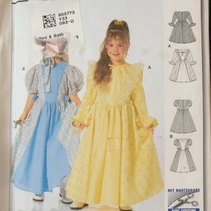 Burda Girls Princess Dress Pattern 2525