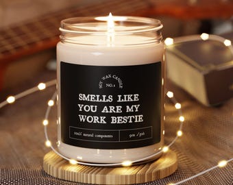 Trabajo Bestie Vela Compañero de Trabajo Regalo Trabajo Divertida Vela Oficina Amistad Compañero de Trabajo Despedida Fiesta Regalo para la Vela de Regalo de Jubilación