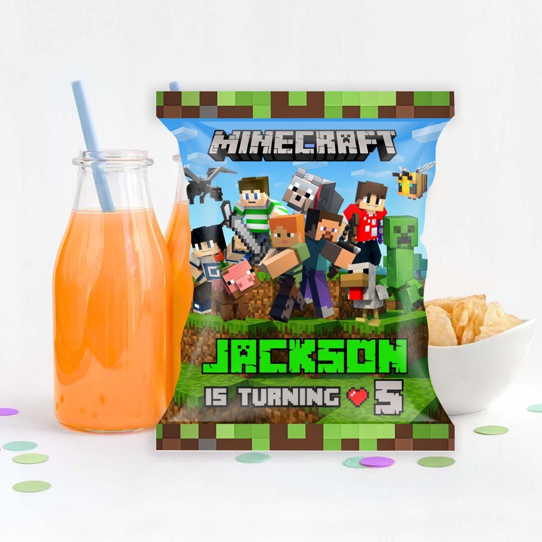Editable Canva Chip Bag Template
