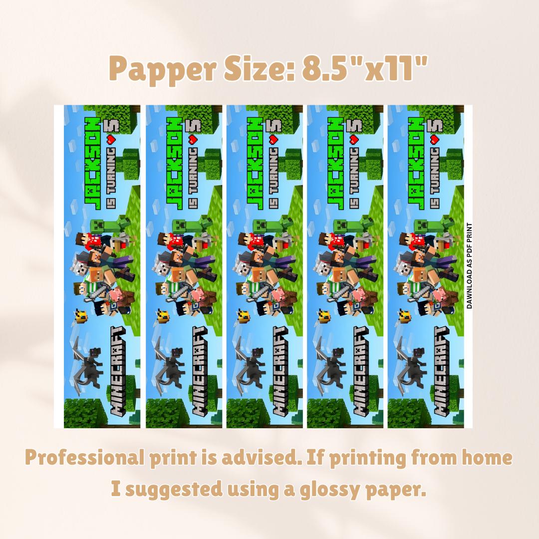 Printable Bottle Wrap