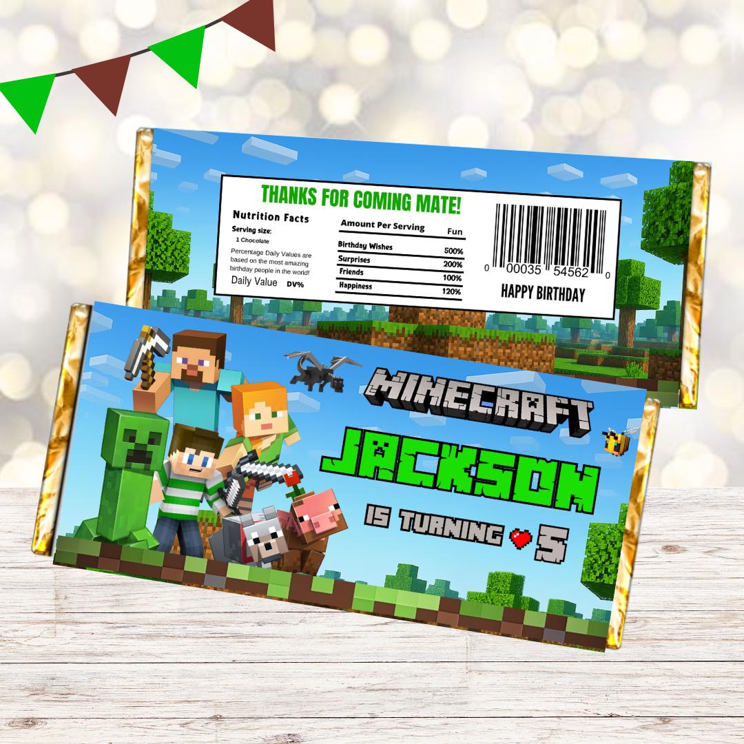 Editable Candy Wrapper Canva Template