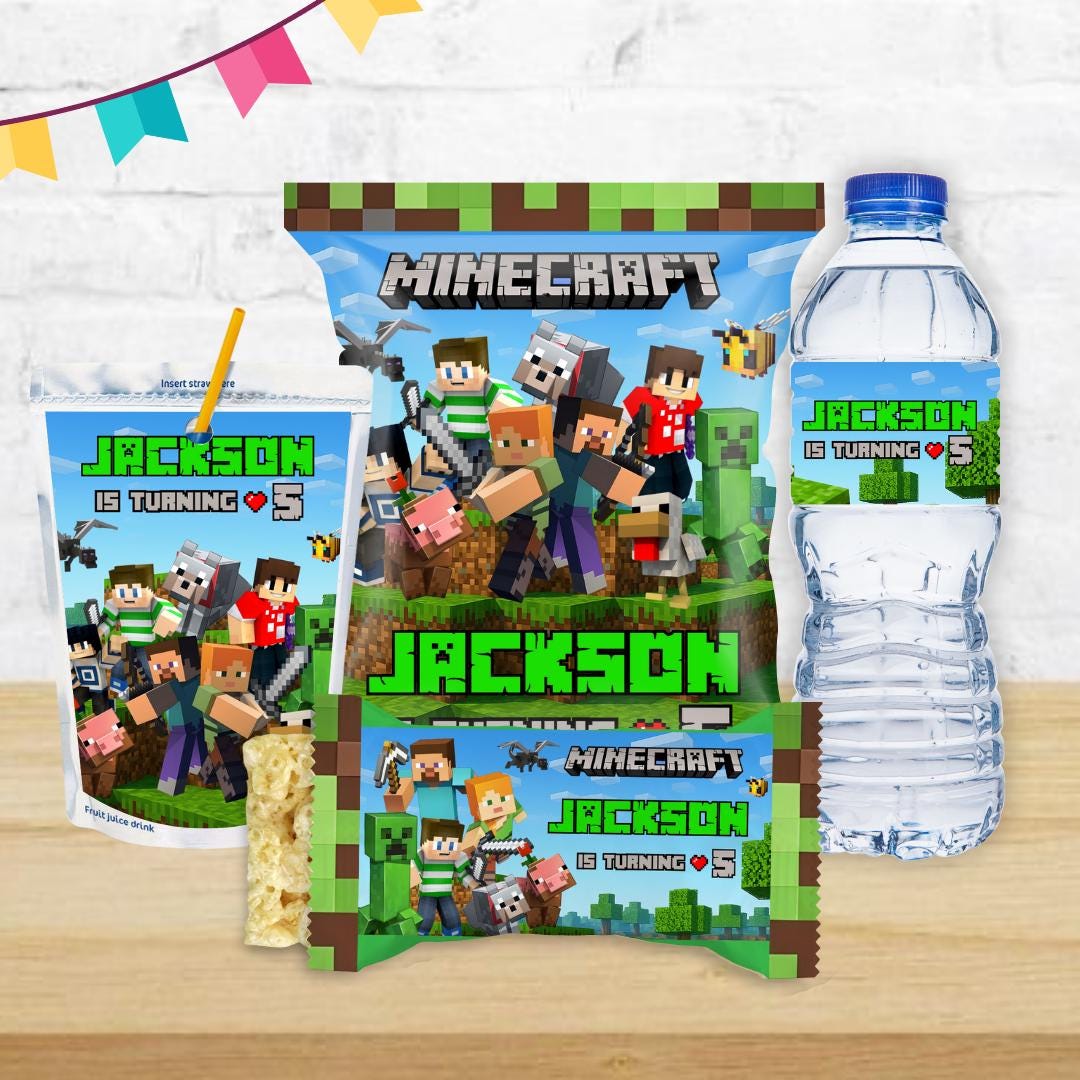 Minecraft Inspired Printable Party Kits Minecraft Inspired Printable Party Kits