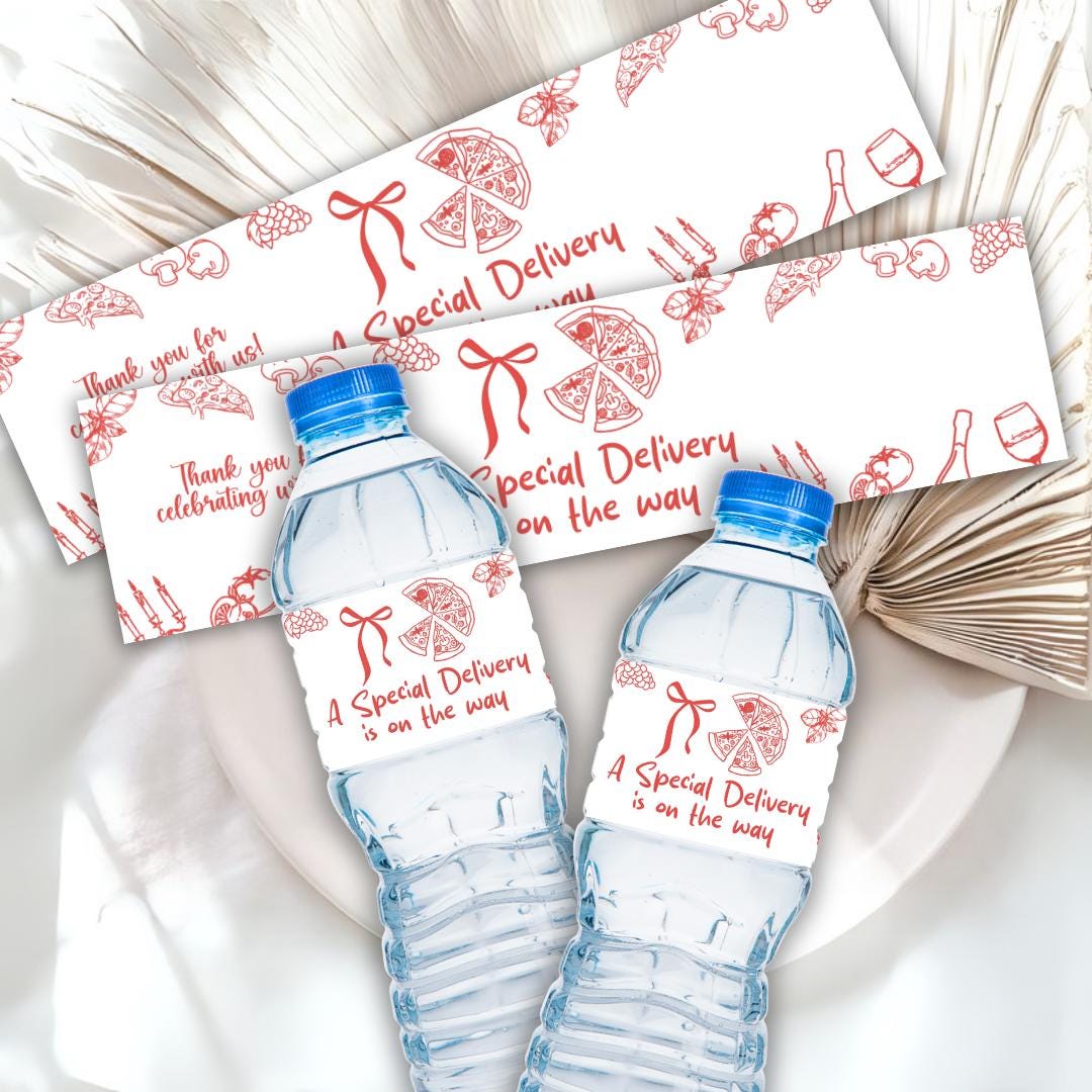 Editable Special Delivery Bottle Label Wrapper A Special Delivery is on ...