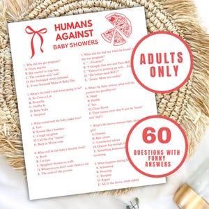 Jogo de chá de bebê Humans Against Baby Uma entrega especial está a caminho Slice Slice Baby Jogo de cartas super engraçado Humor negro Somente para adultos HUN01