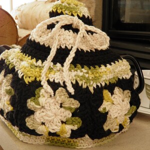 Granny Square Tea Cozy Crochet Pattern PDF Download Only Wee Designs image 2