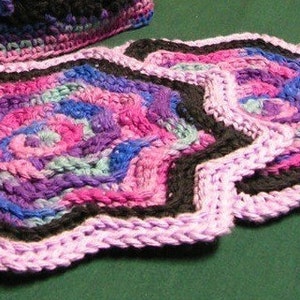 Round Ripple Potholder Crochet Pattern - PDF Download Only - Wee Designs Original