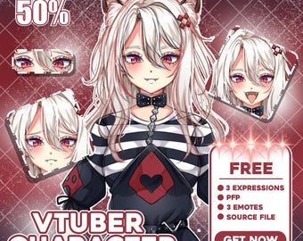 Modelo Vtuber Live2D personalizado: Diseño de personajes, rigging y animación