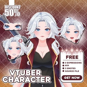 Custom Live2D Vtuber Model: Character Design, Rigging & Animation