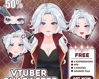 Modelo Vtuber Live2D personalizado: Diseño de personajes, rigging y animación