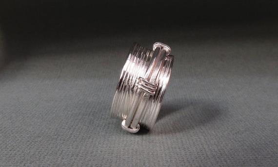 Men's Sterling Silver Knots Spinner Ring