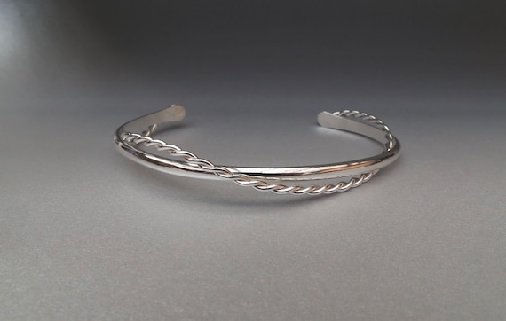 Sterling silver sales wrap bracelet