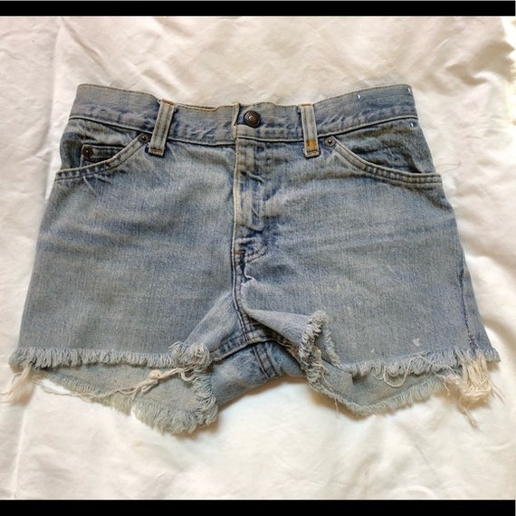 Vintage orange label Levi’s cut off’s Early 80s s… - image 1