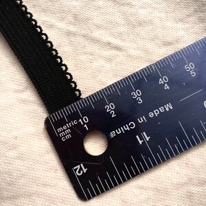 1/2 black lingerie elastic 5-15 yds soft stretch 13mm wide image 2