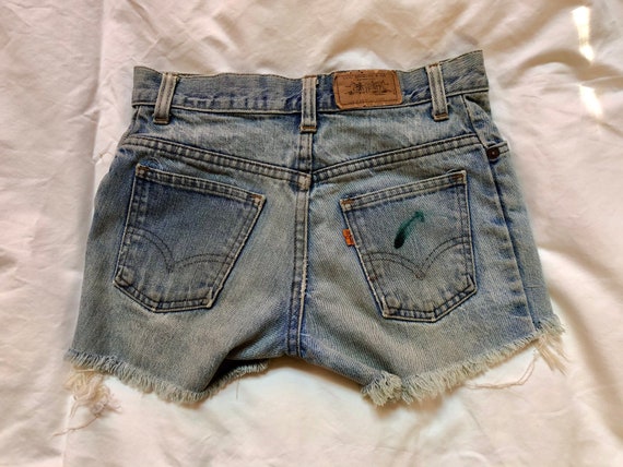 Vintage orange label Levi’s cut off’s Early 80s s… - image 2