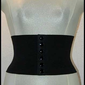 ANY SIZE 80s style elastic and leather stretch belt FREE Shipping image 2