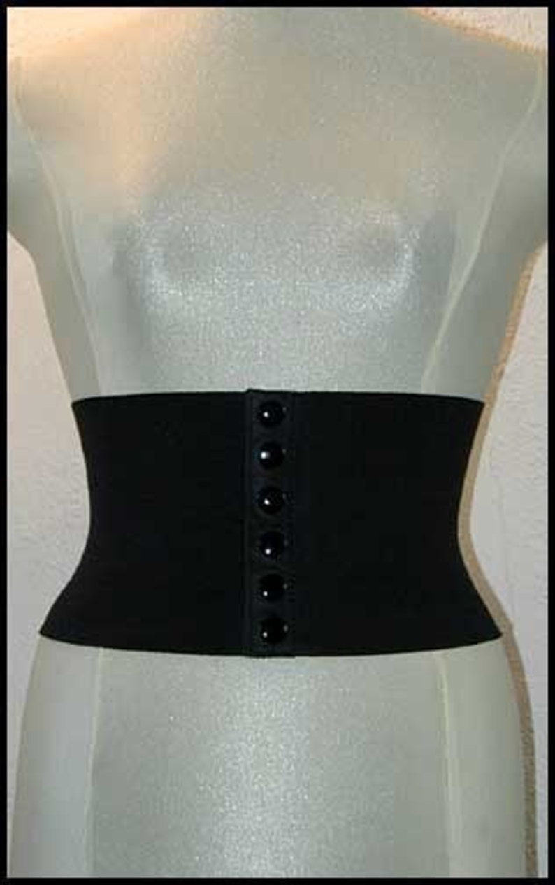 ANY SIZE 80s style elastic and leather stretch belt FREE Shipping image 2