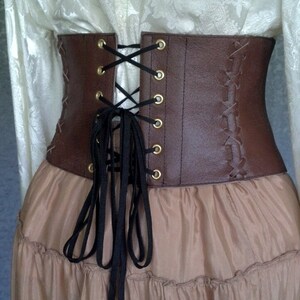 Exquisite Black Leather Steampunk / Pirate / Renn Faire Corset Belt ...