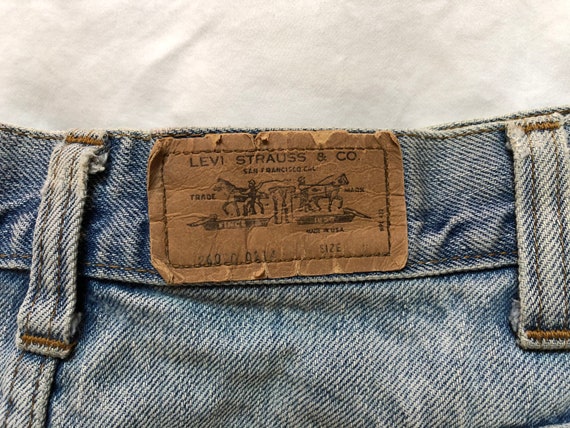 Vintage orange label Levi’s cut off’s Early 80s s… - image 6