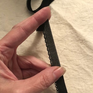 1/2 black lingerie elastic 5-15 yds soft stretch 13mm wide image 6