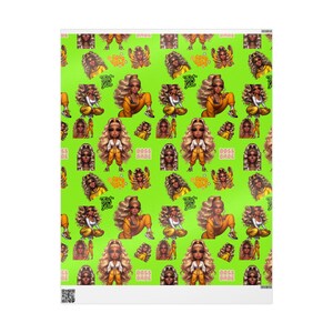 Vibrant Wrapping Paper for All Occasions, Gift Wrap, Party Supplies, Eco-Friendly, Colorful, Unique Design