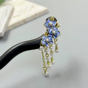 Miniture Wooden Flower Hairpin, Unique Flower Wood Hair Stick, Hair Stick Gifts, Cute Flower Wood Hair Stick Decor, Wooden Hair Adornment