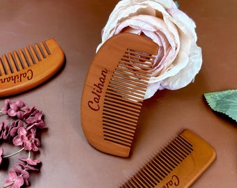 Personalized Name Birthing Comb Birthing Keepsakes, Custom Name Wooden Birthing Tools Birthing Relaxation Kit, Personalized Gift for Mothers
