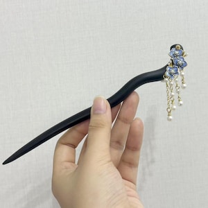 Miniture Wooden Flower Hairpin, Unique Flower Wood Hair Stick, Hair Stick Gifts, Cute Flower Wood Hair Stick Decor, Wooden Hair Adornment