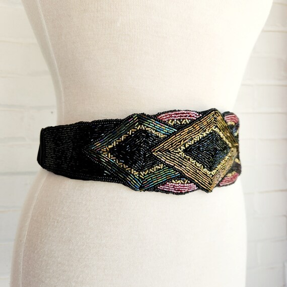 Vintage NOS Magid Beaded Women's Belt / Art Deco … - image 2