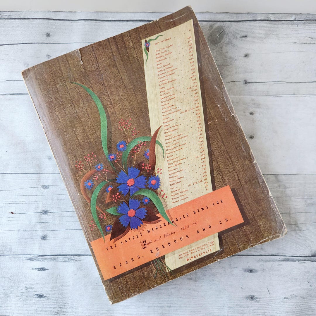 Vintage Sears Roebuck Catalog 1939 1940 Fall and Winter Number 179