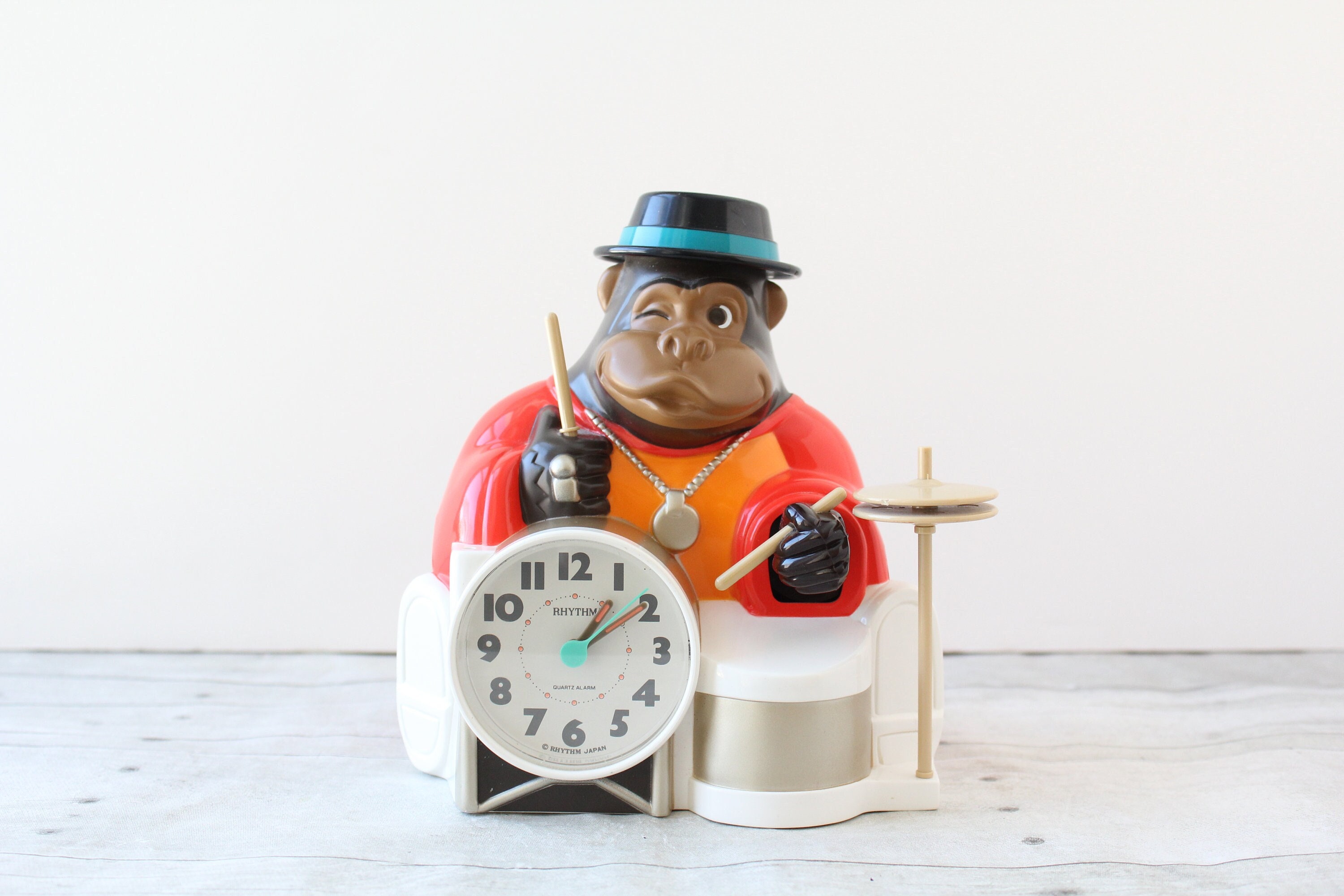 Vintage Rhythm One Man Band Gorilla Alarm Clock 80s 90s - Etsy
