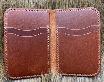 Hand made Genuine leather wallet Card wallet