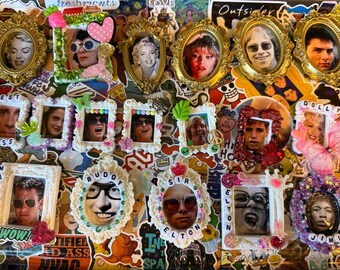 Funky Altered Art Magnets