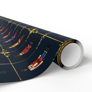 Nutcracker Wrapping Paper - Holiday Gift Wrap - Christmas Gift Wrap - Toy Soldier Pattern - Xmas Present image 8