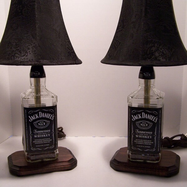 Jack Daniels Liquor Bottle Lamps