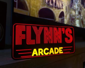 Flynn's Arcade Night Light/Decor/Gift-See product dimensions in description!