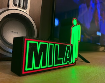 Gepersonaliseerde Billie Singer nachtlampje decor cadeau - CONTROLEER DE AFMETINGEN VAN HET ARTIKEL in de productbeschrijving