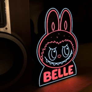 Rare Monster Pop Personalized Night Light Decor Labubu inspired