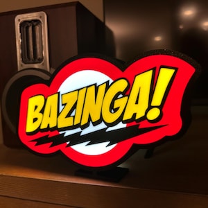 Cadeau déco veilleuse BAZINGA