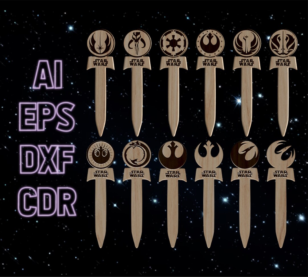 Star Wars Lightsabers. Jedi Order. Galactic Empire. Book Markers ...