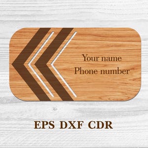 Geschäftswagen graviert. Personalisierte Karte. Holzkarte.Individuelle Karte. Einzigartige Karte. Umweltfreundlich. CNC.