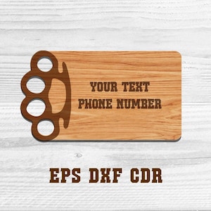 Visitenkarte eines Schlagrings. Personalisierte Karte. Holzkarte. Individuelle Karte. Einzigartige Karte. Umweltfreundlich. Geschenk für Ihn. CNC.