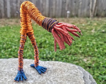 Tentacled Abomination - Bendable Copper Wire Creature - fun, unique, fully poseable! Hand-made out of recycled & repurposed materials.