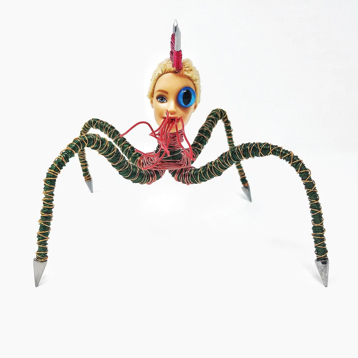 Barbie Long Legs Bendable Copper Wire Creature fun | Etsy