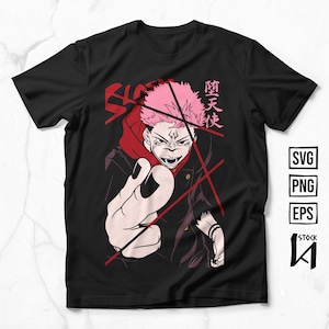 Anime Layered SVG, Anime Vector, Ready fo Print, It works for all Cricut, DTF, DTG, Sublimation and Screen Printing Techniques