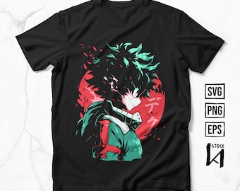 Anime Layered SVG, Anime Vector, Ready fo Print, It works for all Cricut, DTF, DTG, Sublimation and Screen Printing Techniques