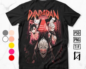 Anime simulated color , Anime DTF, Ready fo Print, It works for all Screen Printing , DTF, DTG, Sublimation Techniques