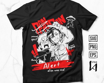 Anime Layered SVG, Anime Vector, Ready fo Print, It works for all Cricut, DTF, DTG, Sublimation and Screen Printing Techniques