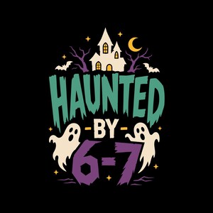 Hemsökt Halloween 6-7 SVG PNG EPS | Spöklikt spökhusdesign